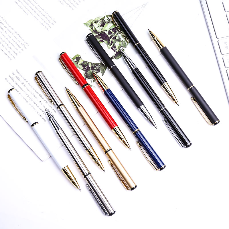 

Novelty Metal Gel Ink Pen Korean Ball Roller Fancy Business Signature Stationary School Office Custom Women Girl
