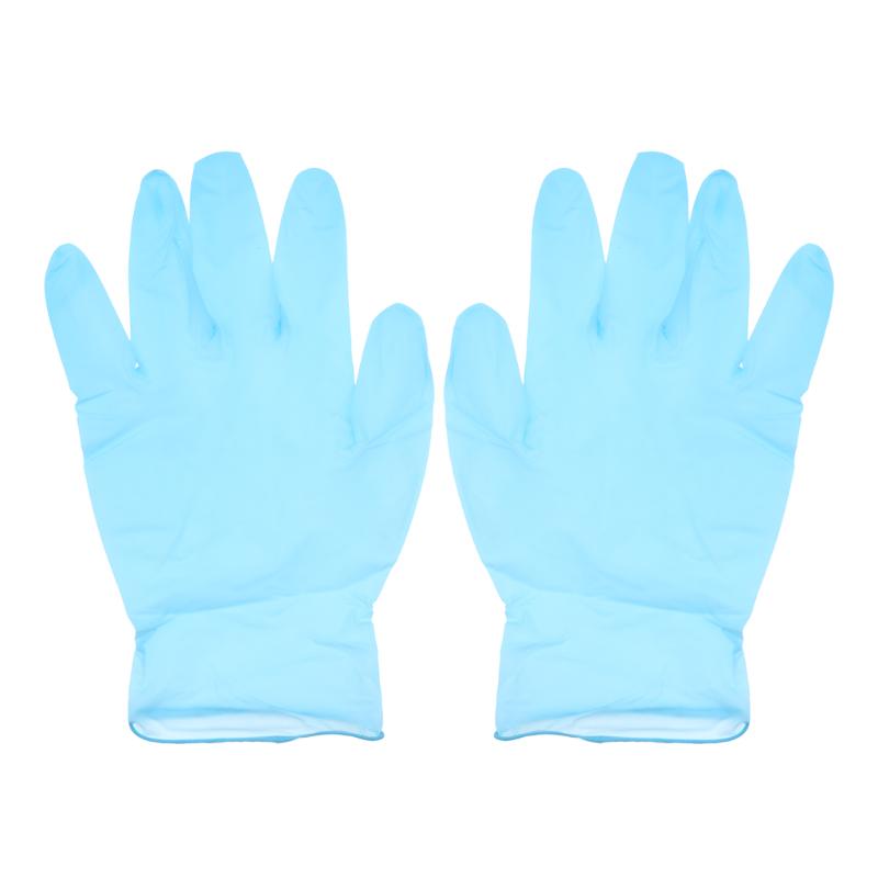 

Blue Nitrile Exam Gloves, Free,Latex Rubber Free,Disposable,Non Sterile Gloves Box of 100 Pieces, As pic