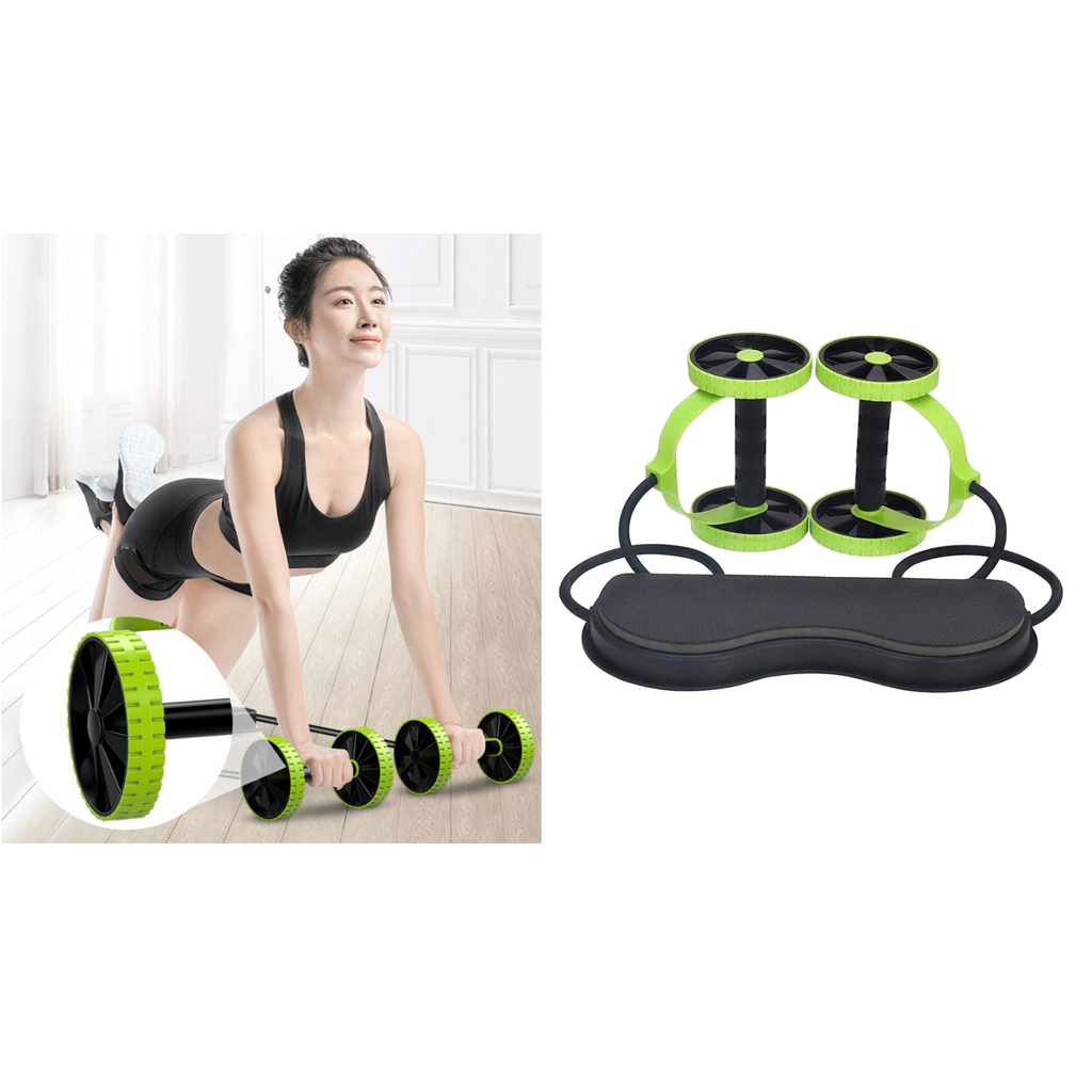

Dual Ab Roller Wheel Abdominal Muscle Trainer Arm Waist Exercise Workout Equip