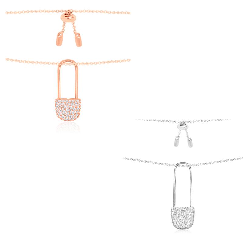 

LIDU 925 Silver High Quality Fashionable Exquisite Pin Necklace Send Gift To Friends Free Mail Manufacturer Wholesale