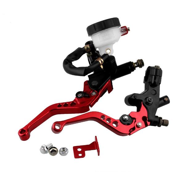 

Universal cnc 7/8" 22mm Motorcycle Clutch Brake Master Cylinder Reservoir Levers Kit Fluid Reservoir Set