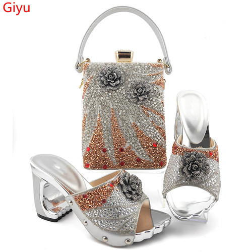 

Women Shoes and Bags To Match Set Italy Party Pumps Italian Matching Shoe and Bag Set for Party Parties! YU1-12, Purple
