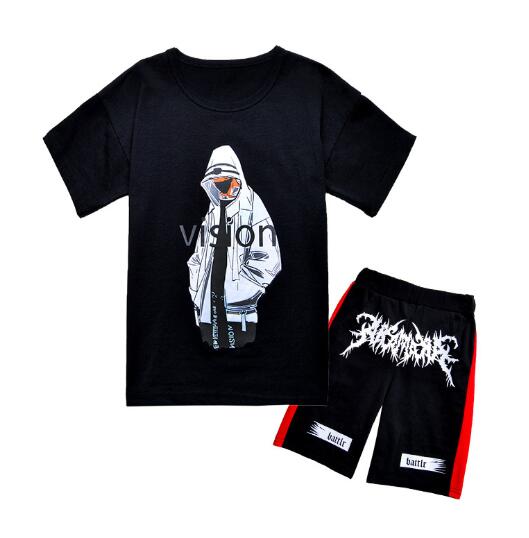 

2019 Brand Kids Sets 2-9T Children T-shirts And Shorts Pants Kids Tracksuits Children Sport Suit 2 Pcs/Sets Short Sleeve Sets summer OBCDW