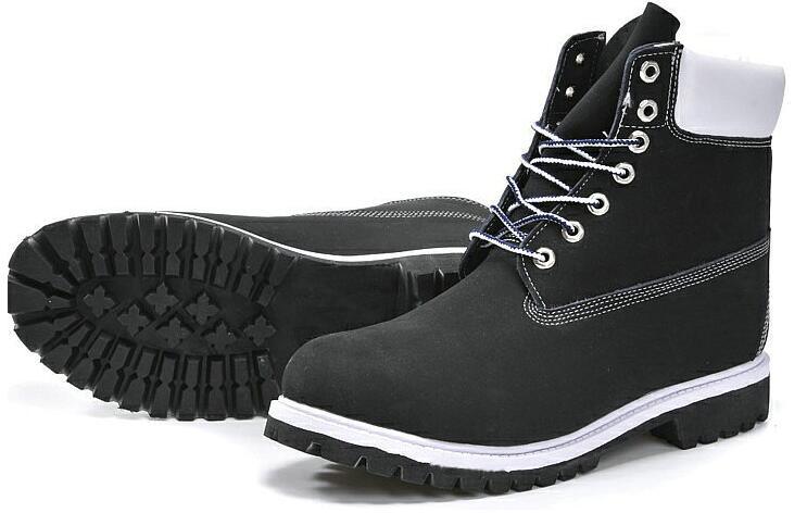 Vente chaude-hiver blanc bottes de neige marque hommes femmes bottes de moto en cuir bottes d'extérieur imperméables en cuir de vache chaussures