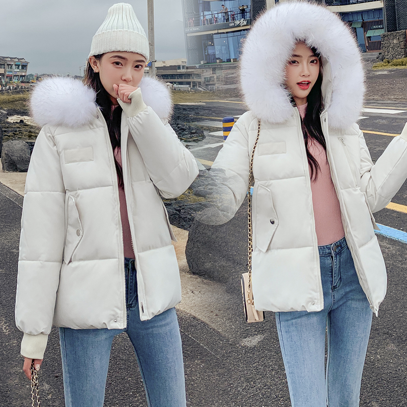 

Fashion cotton women's short section Slim small cotton jacket student winter coat, Yellow