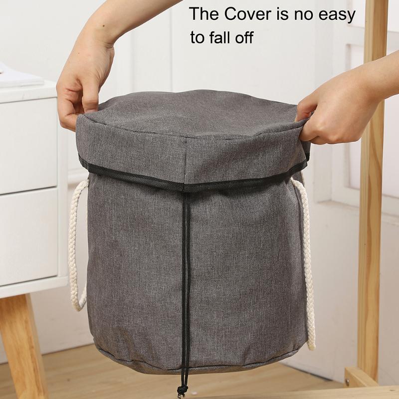 

2 in 1 Toy Quick Storage Bag with Lid Toy Storage Basket Bin For Kids Dog Toys Clothes Organizer Laundry Bucket