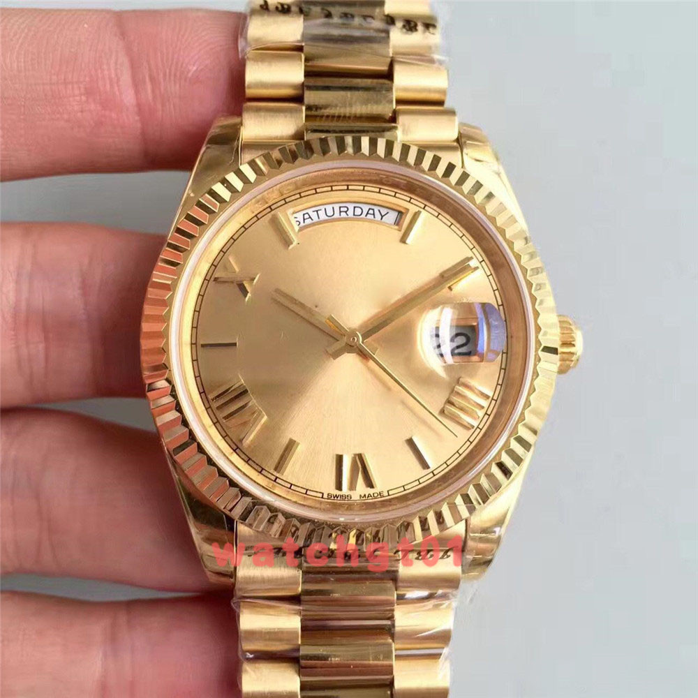 

V3 Automatic 2813 Mechanical Watch Men Daydate 41mm Stainless steel Sapphire solid Clasp President Mens Master Watches Male Wristwatches