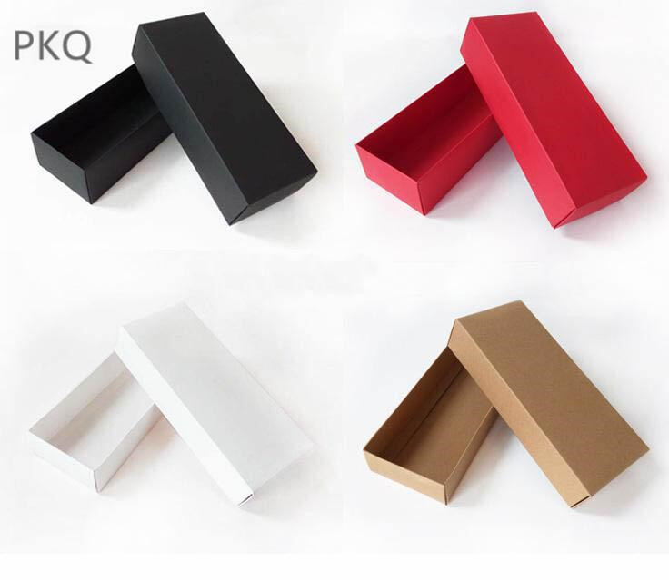 

10pcs 25x9.5x6cm Socks Package Gift Box 4 Colors Kraft Paper Box Large Present Packaging Boxes Boutique Retail Wrapping