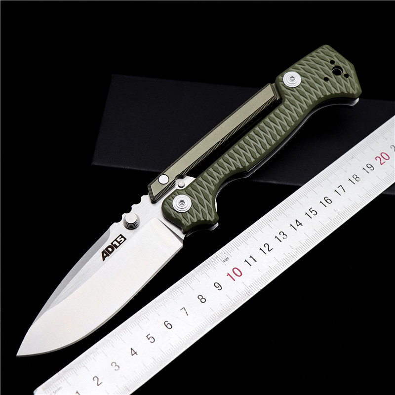 

Cold steel AD-15 folding knife G10 handle D2 outdoor tactical knife EDC pocket tool camping survival knife