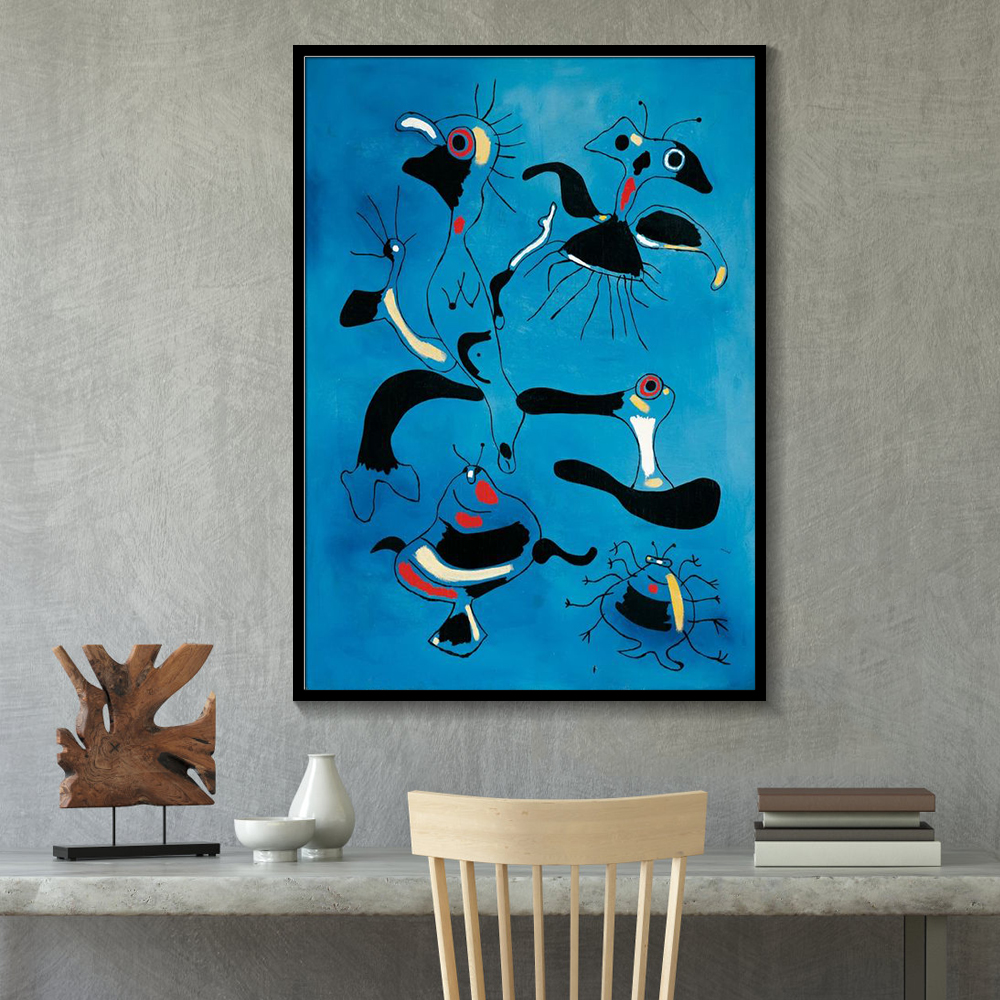 

Joan Miro -14 Abstract Wall Art Oil Painting On Cancas Famous Paintings On Canvas Living Room Home Decoration Large Picture 191002