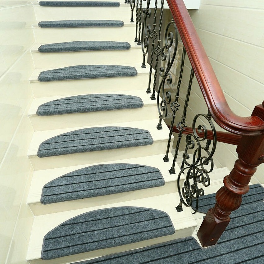 Self-adhesive Non-slip Carpet Stair Treads Luminous Mats Staircase Rug CF 