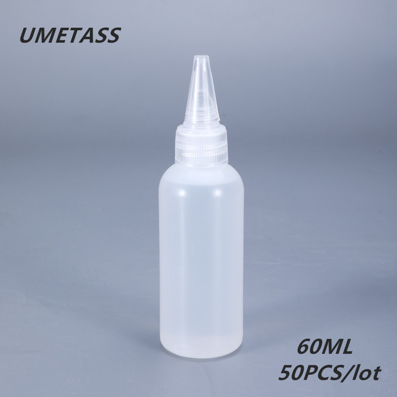 

UMETASS Empty Liquid refillable bottles Glue Applicator Soft squeeze dropper bottle for Oil painting sauce 50PCS/lot