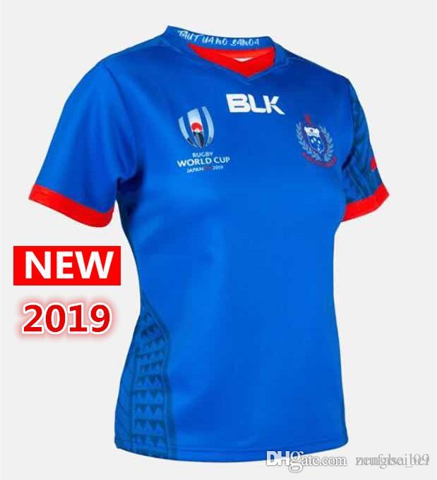 

2019 World Cup Samoa home Rugby Jerseys Rugby League shirt Samoa union jersey shirts, Blue