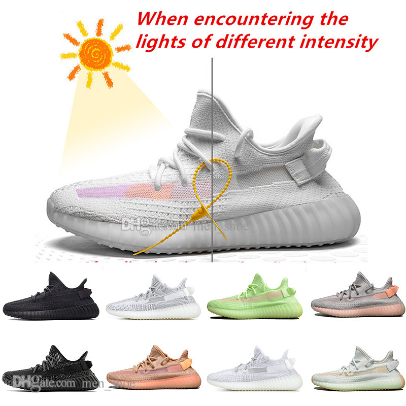 

With Box New Arrival Kanye West Clay V2 Static Reflective Rainbow discoloration Mens Running Shoes True Form Women Sports Designer Sneakers, #14