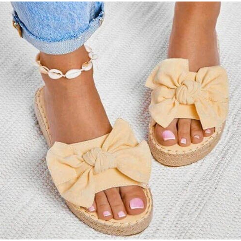 rainbow thick soled slippers