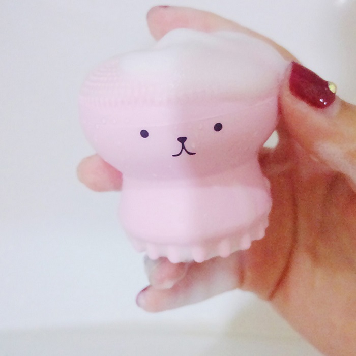 

100pcs New Cartoon Cute Facial Cleansing Exfoliator Cute Silica Gel Massage Deep Cleaning Face Brush Cleanser