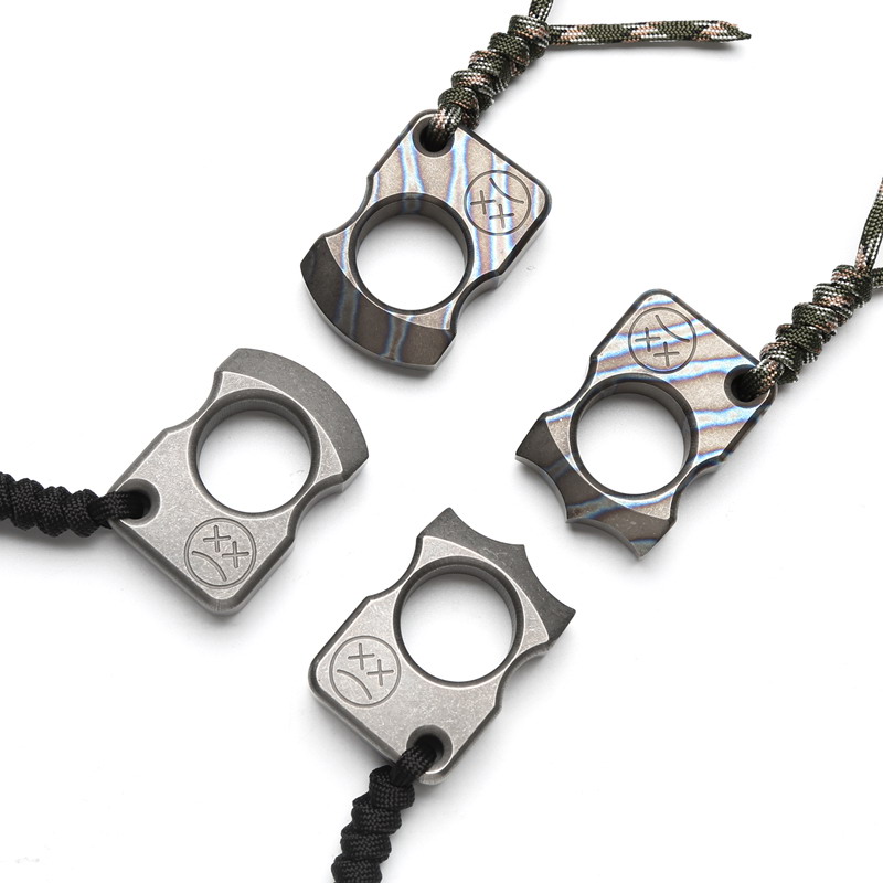 

SFK Single Finger 15mm Thick Titanium Alloy Defend The Finger Tiger Self-Defense Ring Buckle EDC To Escape The Living Window Breaking Tool