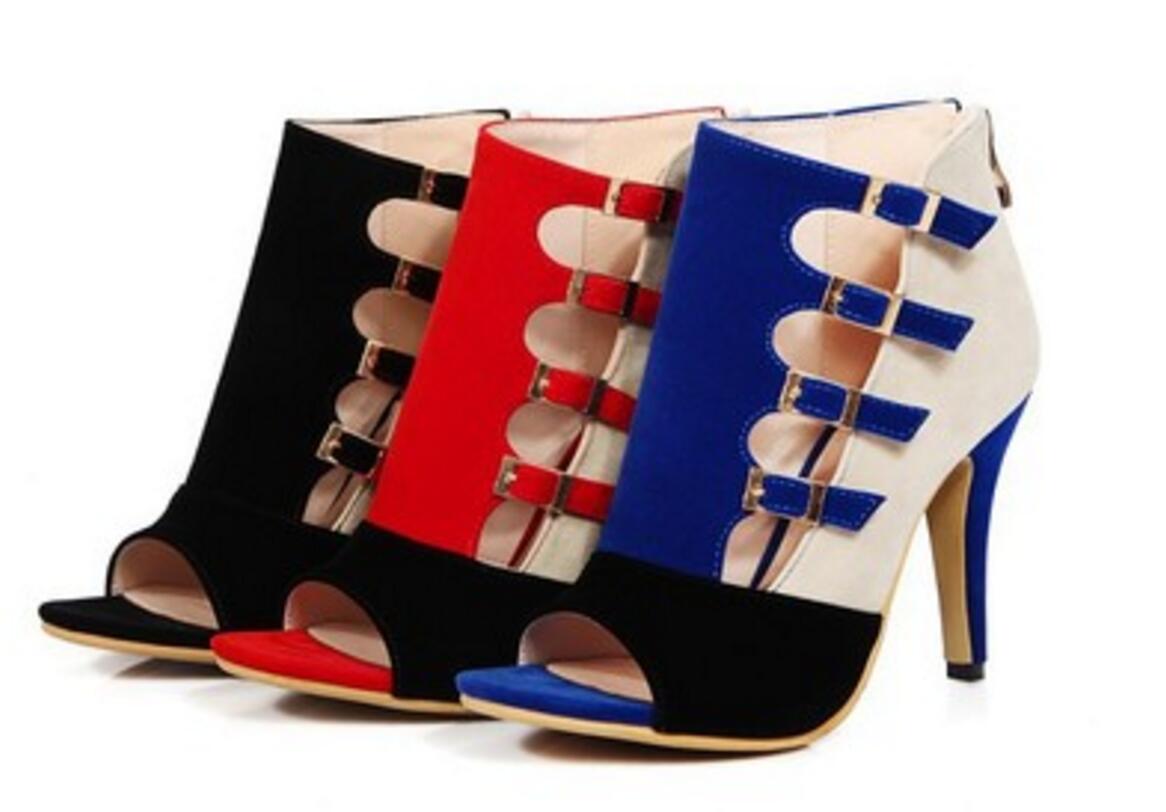 sandalias verao 2019 vermelha