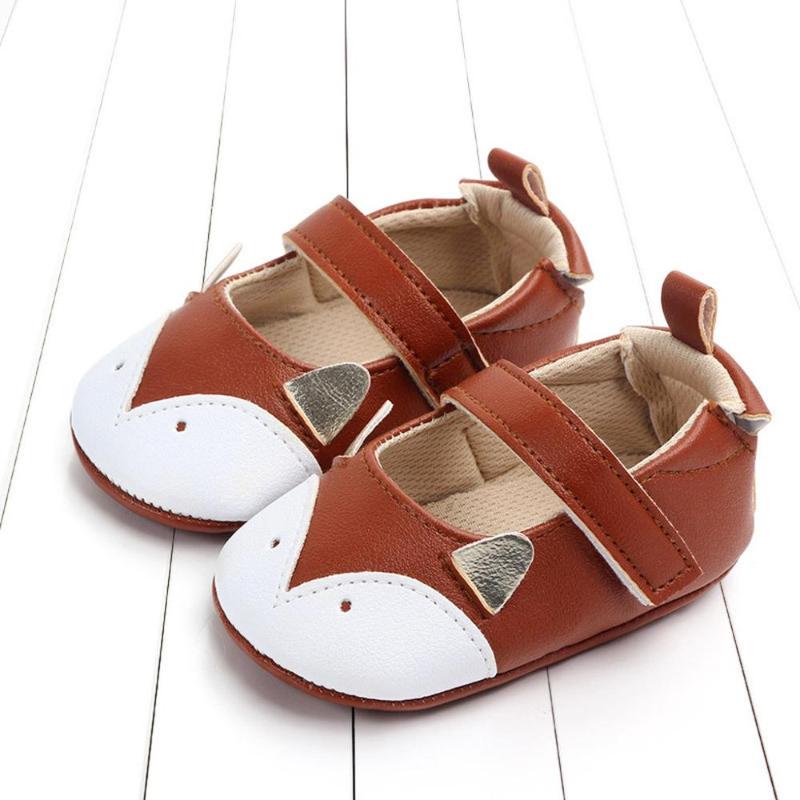 

Spring/Autumn Cute Baby Girls Boys Newborn Infant Cartoon Casual First Walker Shoes Toddler Casual Waterproof Prewalker PU Shoes, Brown