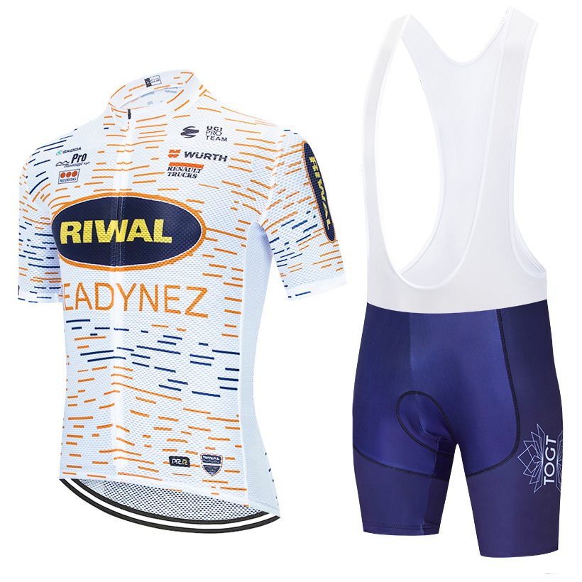 Tour De France 2020 RIWAL Cycling Jersey set summer breathable MTB bike cycling Clothing bib shorts kit Ropa Ciclismo-image-545204029