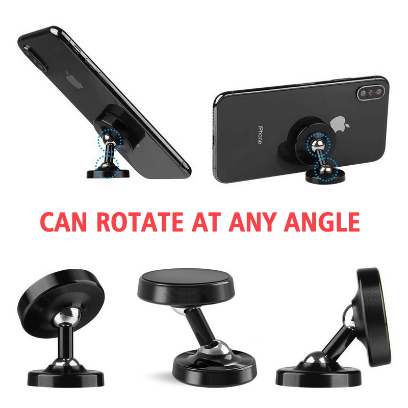 

Magnetic Car Phone Holder Stand in Car 360 Degree Rotatable Magnet Holder for Cell Phone Support GPS, Black