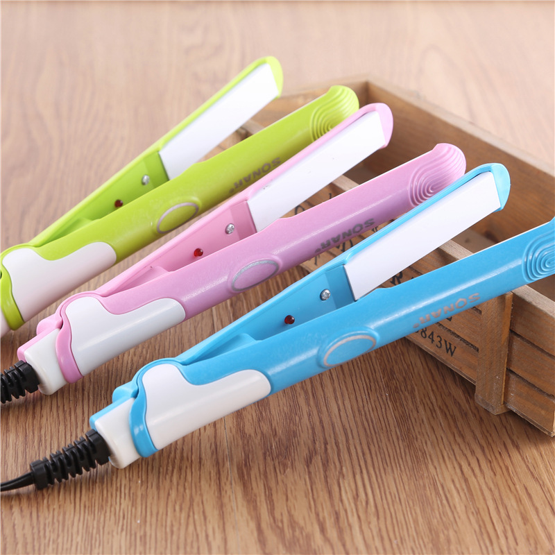 

New Ceramic Mini Hair Straightener Curler Small Splint Hair Straightener Dual Use Curling Iron Beauty Styling Tools