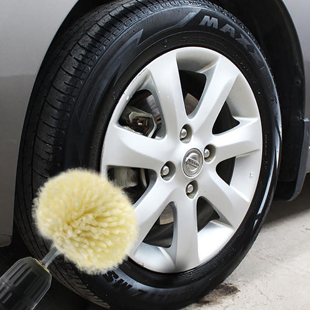 uxcell 2 Pcs U-Shape Tire Waxing Polishing Sponge Pads Tyre Clean Brush for Auto Car