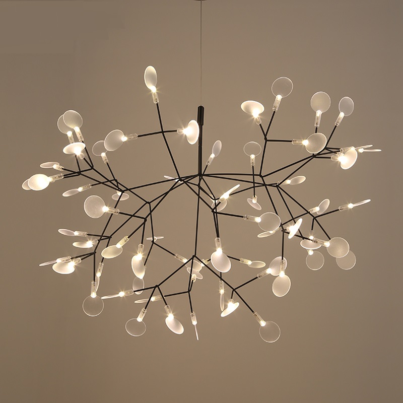

Modern Heracleum Tree Leaf Pendant Light LED Lamp Suspension Lamps Living Room Art Bar Iron Restaurant Home Lighting AL12