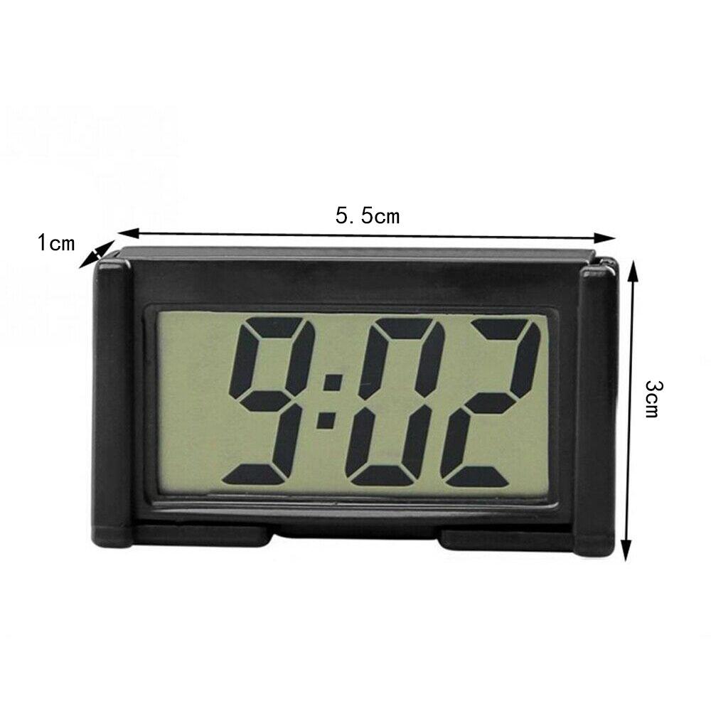 2021 Small Self Adhesive Car Desk Clock Electronic Watch Gauges Digital