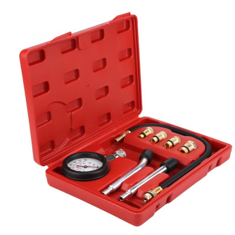 

8Pcs G326 Cylinder Pressure Gauge Car Bicycle Petrol Gas Engine Cylinder Compressor Pressure Tester Gauge Test Set