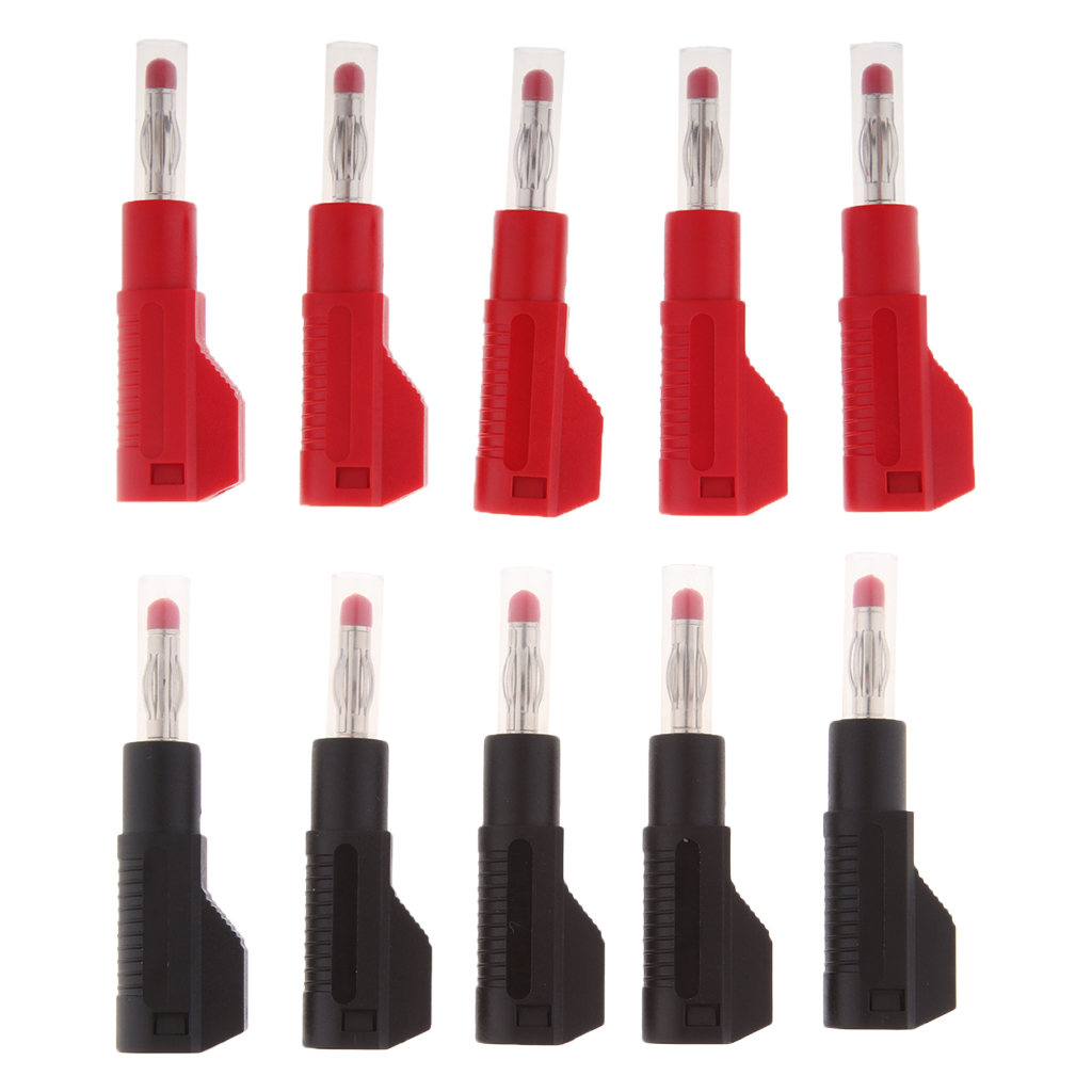 Conector banana enchufe de laboratorio enchufe de seguridad 4mm rojo