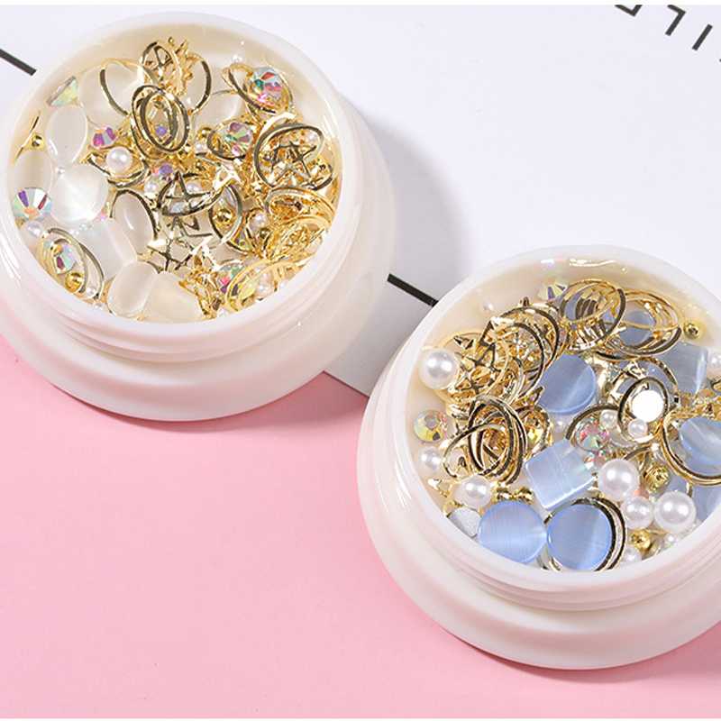 

Sparkly Opal for Nails 3D Nail Art Rhinestones Kit Crystal Diamond Rhinestones and Charms Nail Decoration Flatback Gems Stones