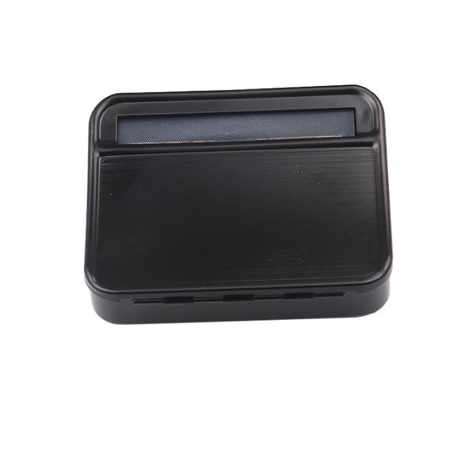 

78MM Black Cortical Metal Cigarette Box Portable Manual Metal Cigarette Maker