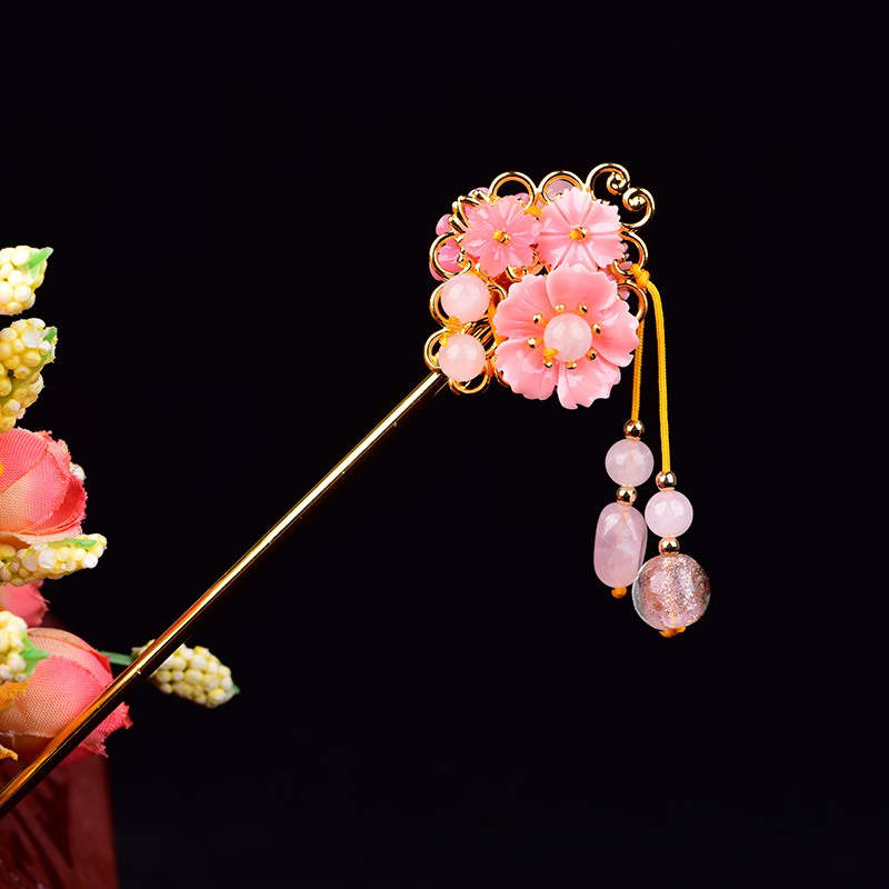 

Ancient Style Exquisite Crystal Hair Fork Fashion Temperamental Princess Step Shake Female Classical Hair Jewelry