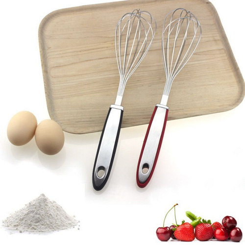 

12 inch Stainless Steel Egg Beater Hand Whisk Mixer Kitchen Tools Kitchen Baking Utensil Cream Butter Whisk free shipping
