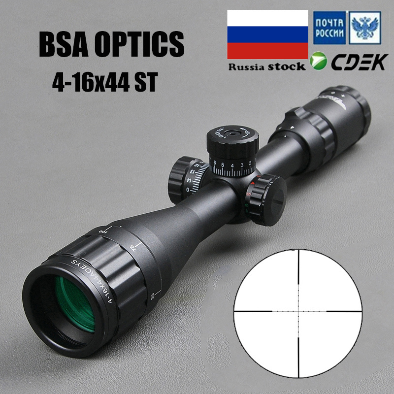 Green light ohhunt 4x32 ACOG Style Fucile da cacciaScope Rosso o verde Vetro inciso Reticolo Real Fibre Ottica Tactical Visione Cannocchiale