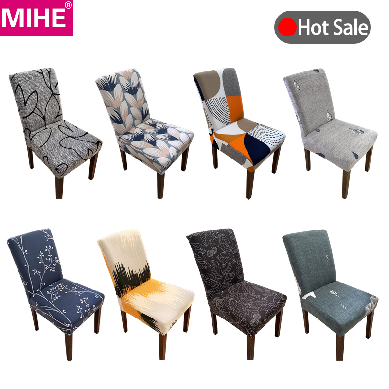 

Modern Chair Covers Spandex Stretch Elastic Office Hotel Wedding Banquet Chair Cover Kitchen Seat Cover Dining Room YZT22