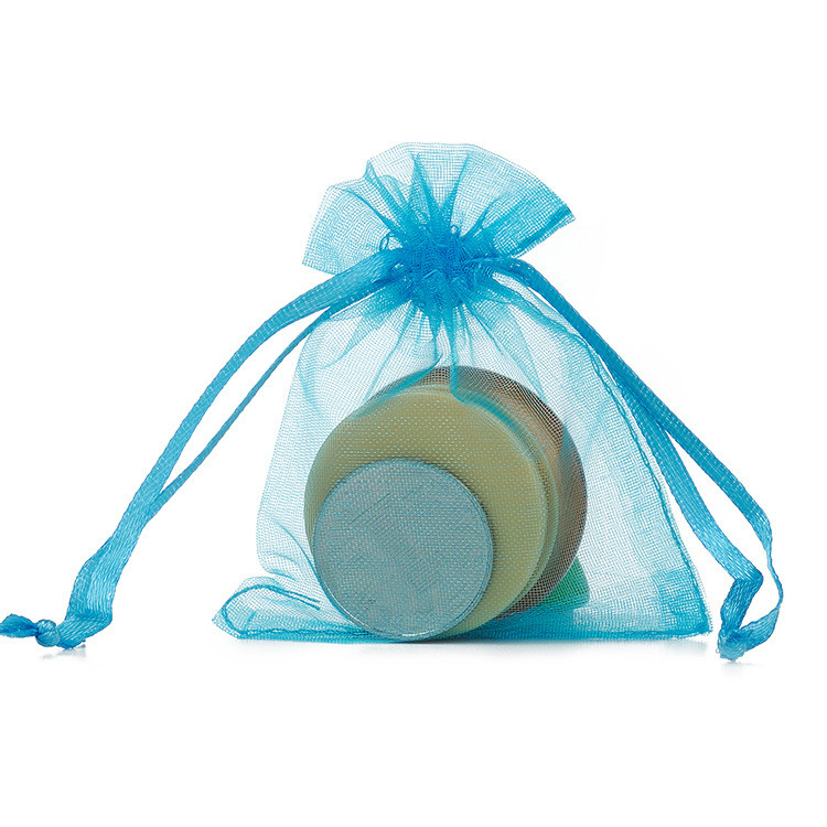 

100/Lot 7*9CM Transparent Organza Gift Bag Mini Jewelry Pouch Wedding Candy Drawstring Bag Festival Christmas Storage Bag Favor Sachet Bags