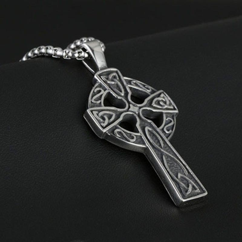 

cross necklaces silver man stainless steel pendants fashion necklace 2019 gifts for male accessories jewelry for neck wholesale