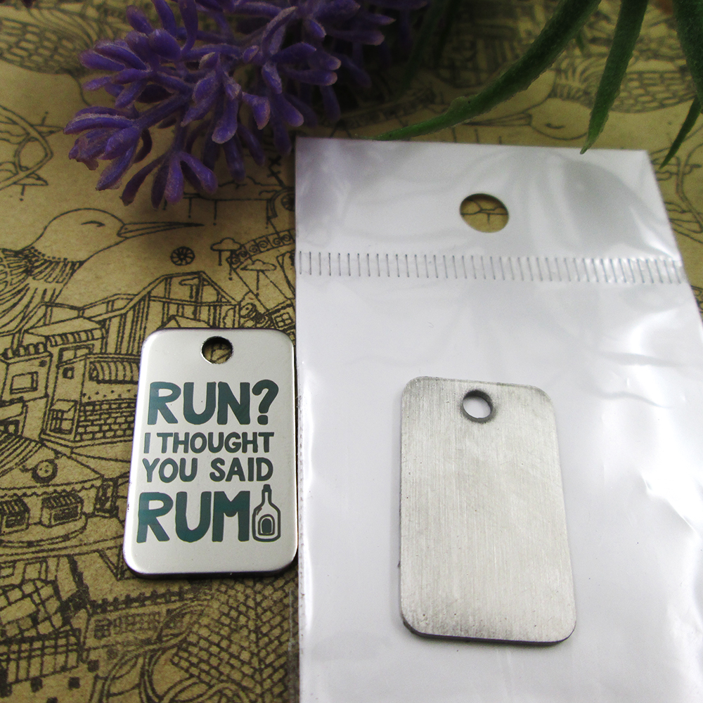 

40pcs--"run i thought you said rum"stainless steel charms more style for choosing DIY Charms pendants for necklace