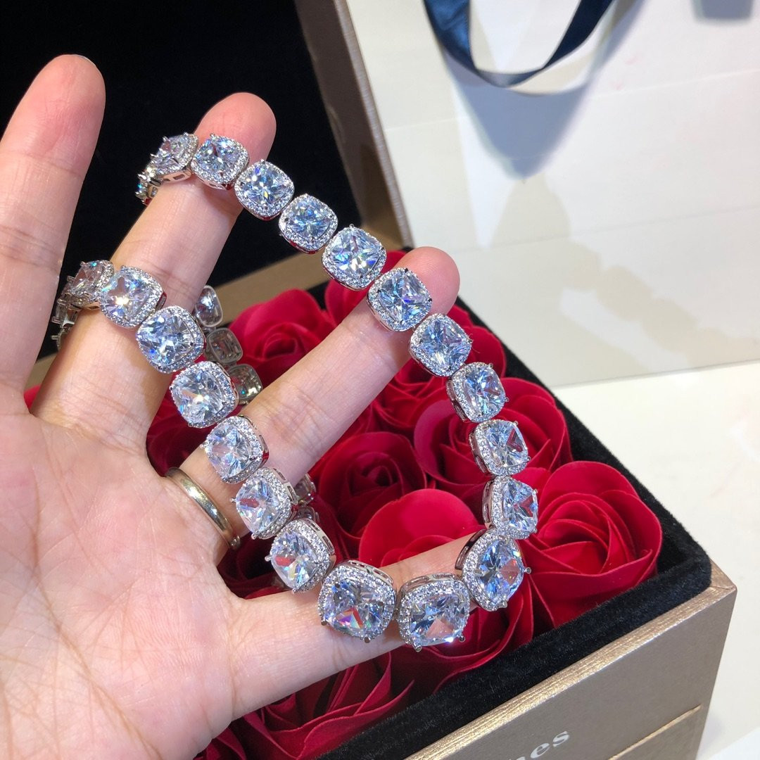 

Necklaces Diamond Tennis Necklaces Top Quality Jewelry Jewelry for Valentine's Day Best Gifts, Black