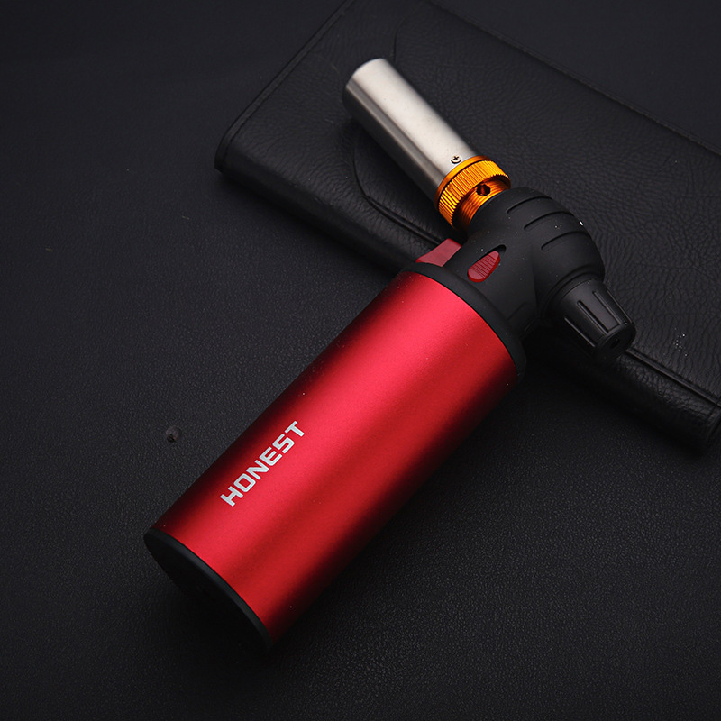 

Honest Table Blow Torch Lighter Refillable Windproof Straight Flame Jet Gun Lighters Adjustable 2 kinds Flame for Outdoor Cooking Kitchen