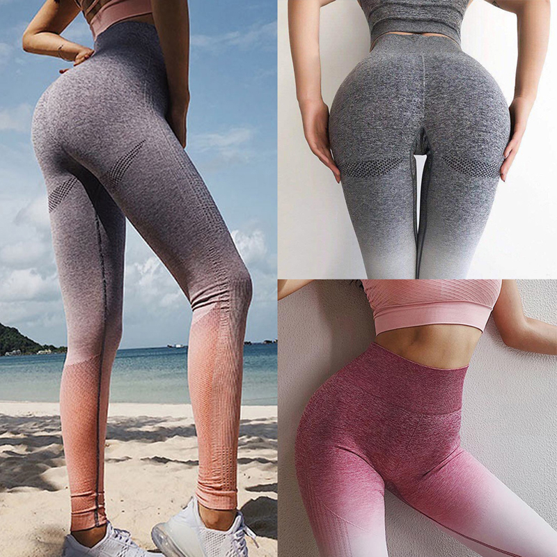 

Seamless Yoga Pants Women High Waist Push Up Workout Sport Leggings Fitness Women Gym Tights Stretch Running Pants, Green