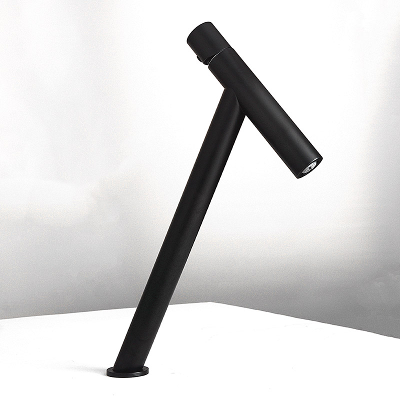 

Rose Gold Brass Bathroom Faucet Single Handle Deck Mounted High Sink Water Mixer Tap Basin Faucet