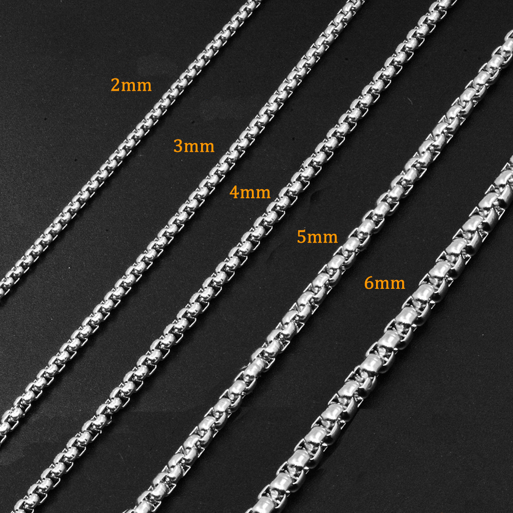Stainless Steel Box Chain For Jewelry 