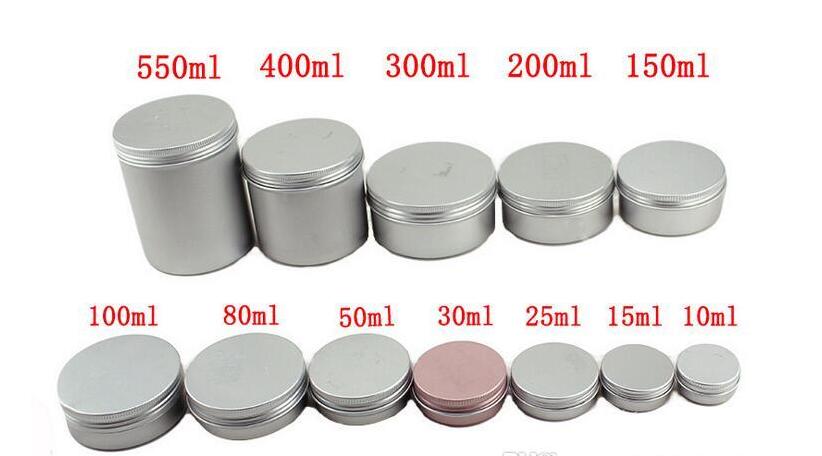 

5ml 10ml 15ml 20ml 25ml 30ml 50ml 60ml 150ml Aluminum Lip Gloss Container cream jar cosmetic container, Metal