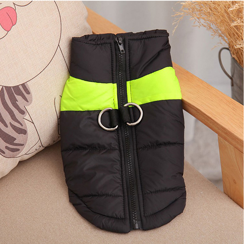 

2020 trend Fashion Waterproof Dog Clothes Winter Warm Padded Reflective Coat Pet Vest Cat Jacket Pet supplies, Blue