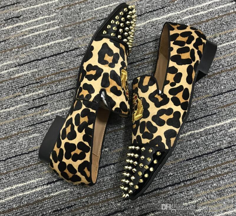 mens leopard print shoes for sale