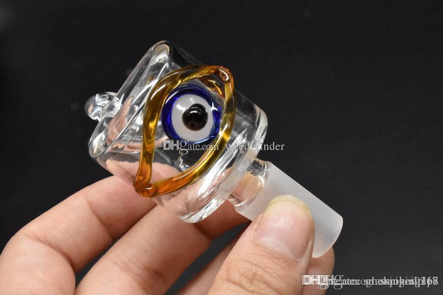 

Wholesale New Arrival Colorful Eye 14mm 18mm Male Glass tobacco bowl for smoking water tobacco pipe bowl for water oil rig bong