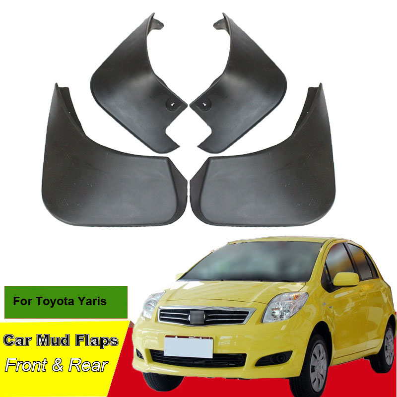 Tommia For Toyota Yaris Car Mud Flaps Splash Guard Mudguard Mudflaps 4pcs ABS Front & Rear Fender-image-539371023